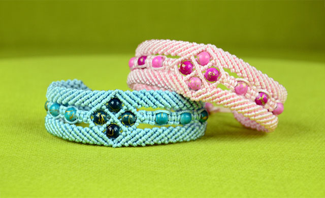 Bracelet with Diamonds and Beads